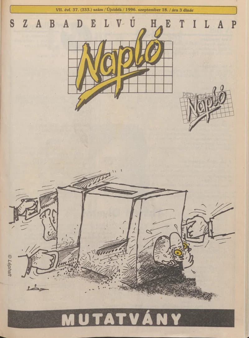 Napló - Szabadelvű hetilap, 7. évf. 1996. szeptember 18. 333. sz.