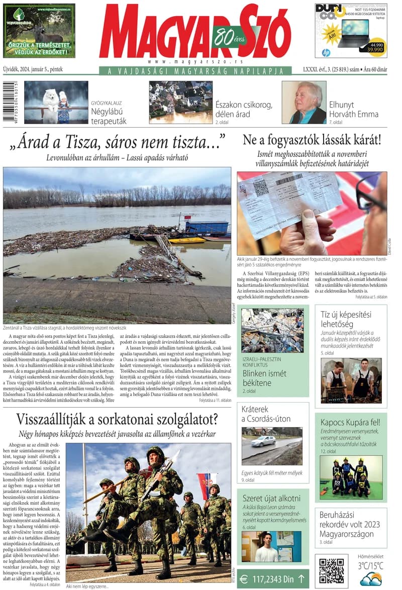 Magyar Szó, 81. évf. 2024. január 5. 3. sz. 1–16. oldal