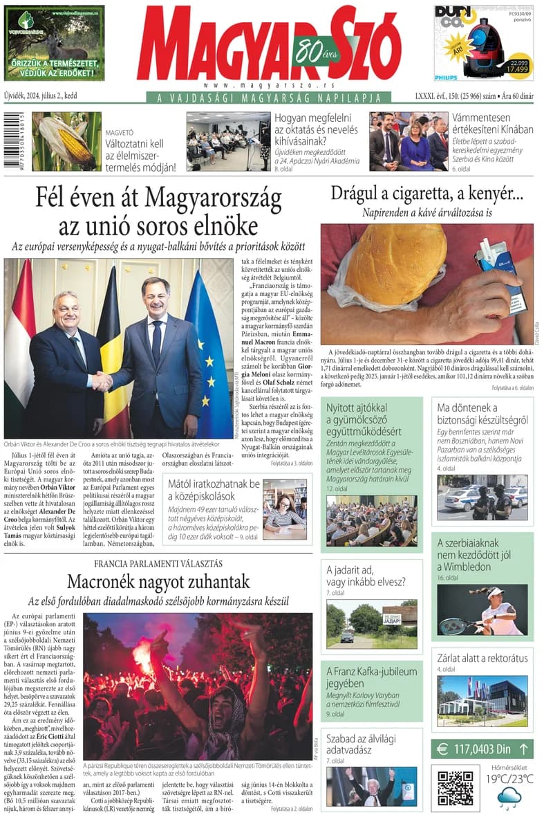 Magyar Szó, 81. évf. 2024. július 2. 150. sz. 1–20. oldal