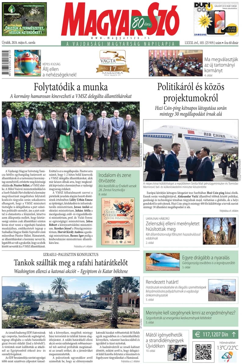 Magyar Szó, 81. évf. 2024. május 8. 103. sz. 1–16. oldal