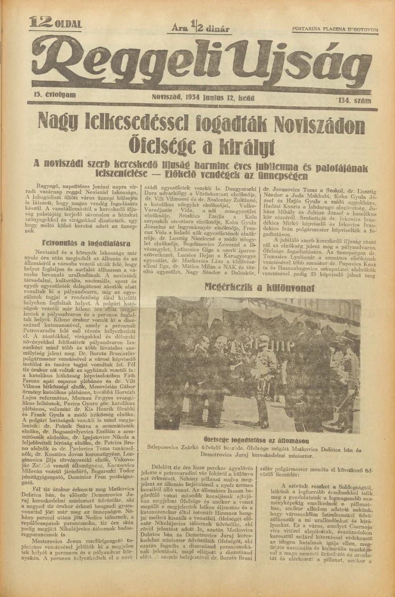 Reggeli Újság, 15. évf. 1934. június 12. 134. sz.