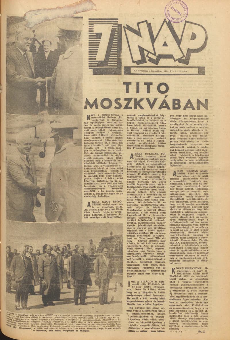 7 Nap, 11. évf. 1956. június 3. 23. sz.