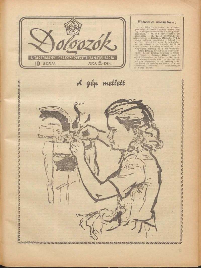 Dolgozók, 6. évf. 1952. július 29. 10. sz.