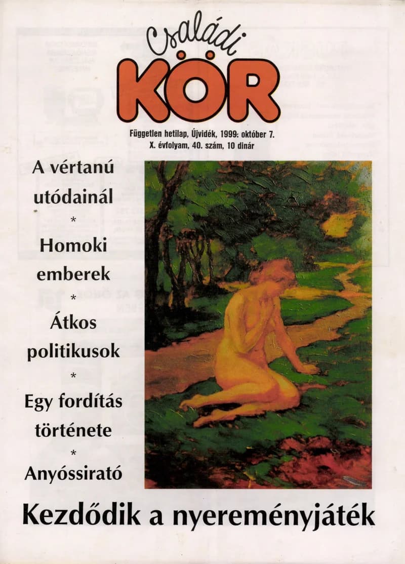 Családi Kör, 10. évf. 1999. október 7. 40. sz.