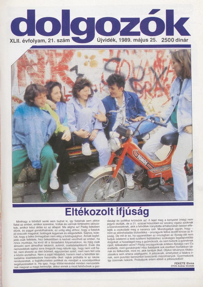 Dolgozók, 43. évf. 1989. május 25. 21. sz.