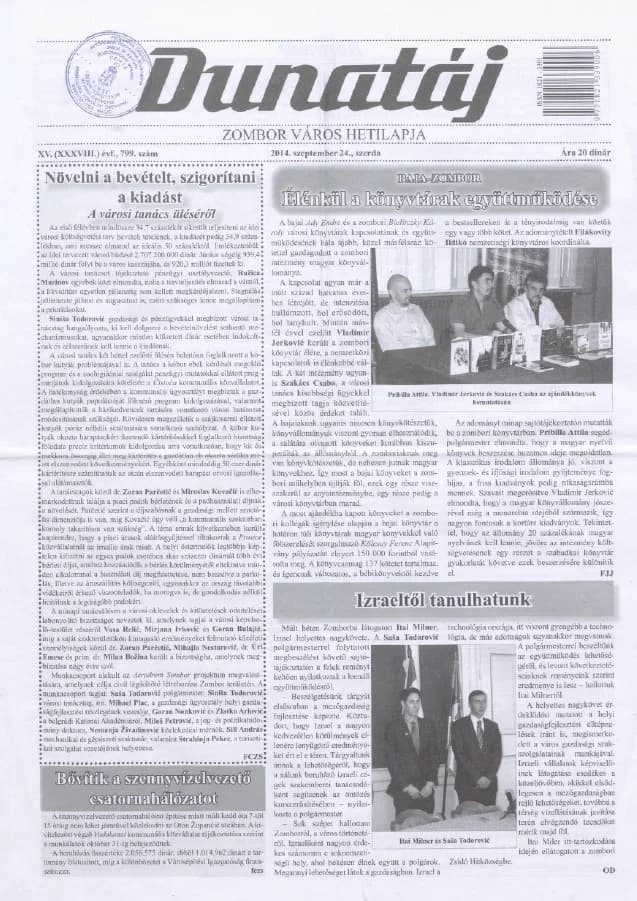 Dunatáj, 16. évf. 2014. szeptember 24. 799. sz.