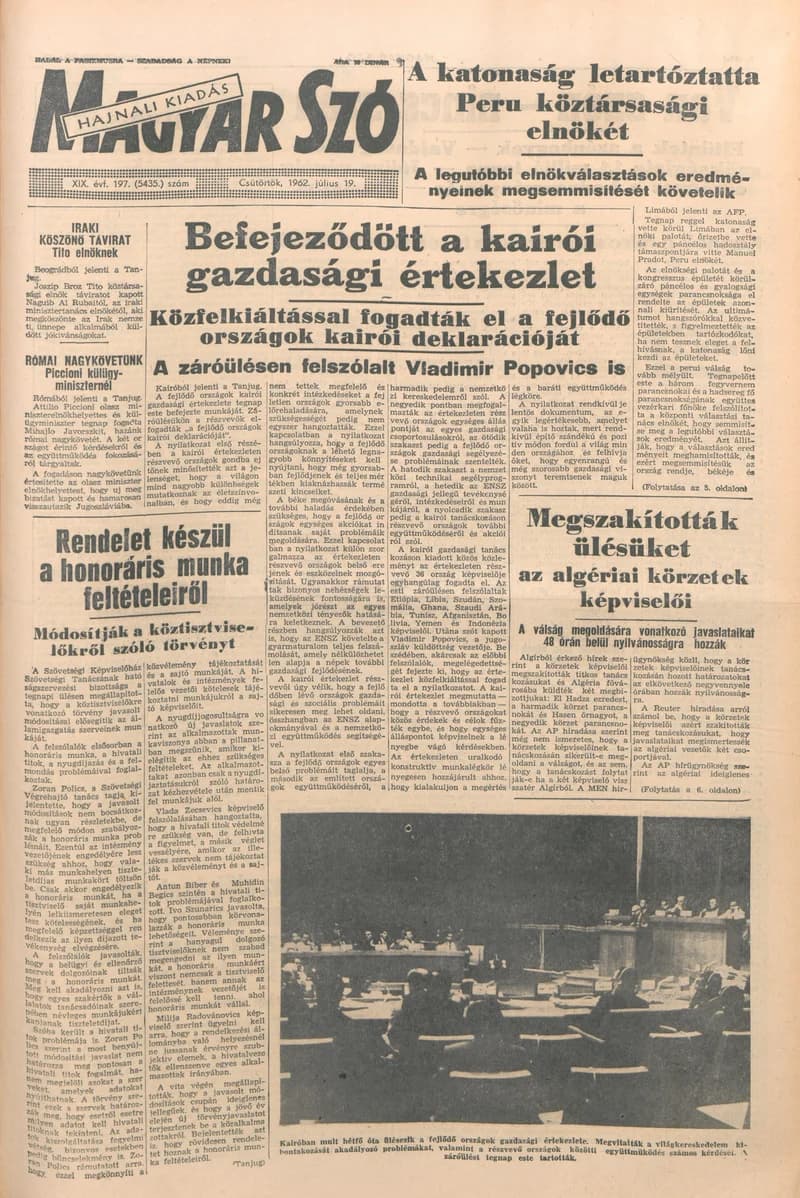 Magyar Szó, 19. évf. 1962. július 19. 197. sz. 1–12. oldal