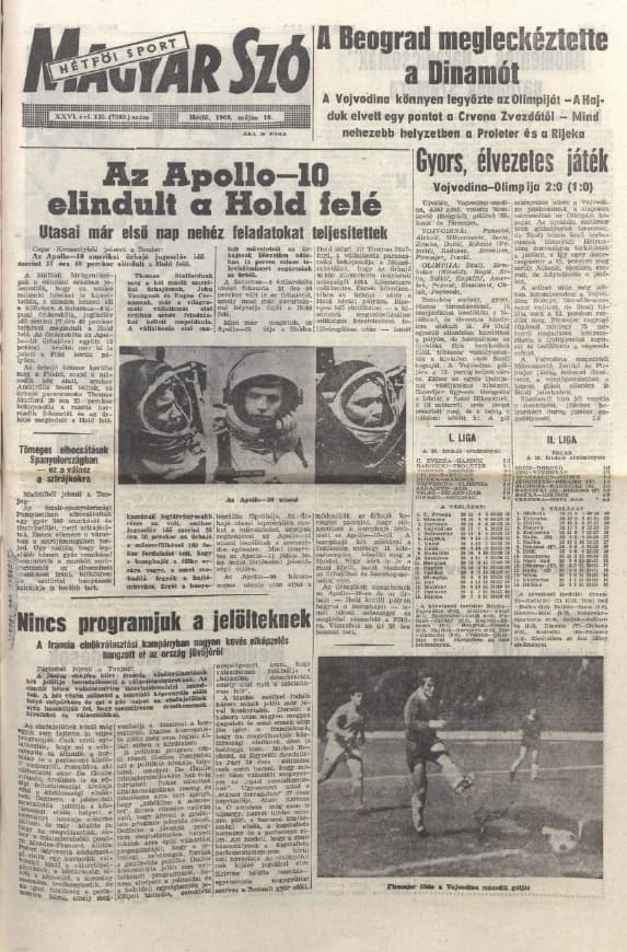 Magyar Szó, 26. évf. 1969. május 19. 135. sz. 1–16. oldal