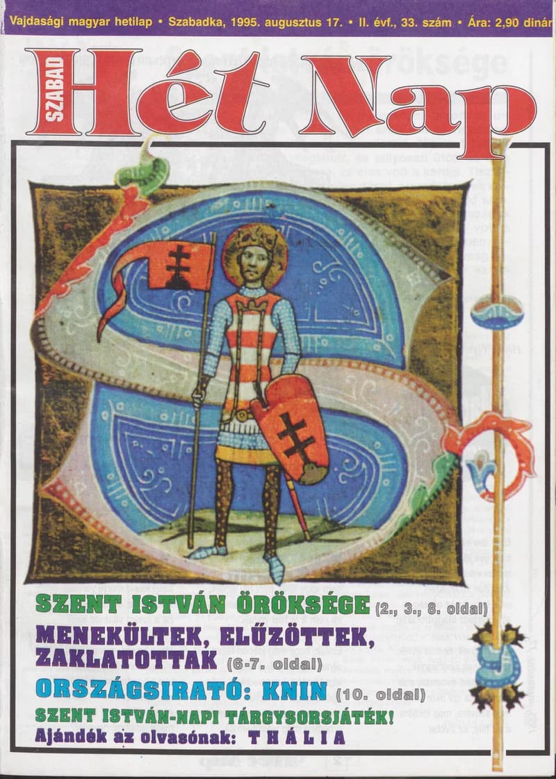 Szabad Hét Nap, 2. évf. 1995. augusztus 17. 33. sz.