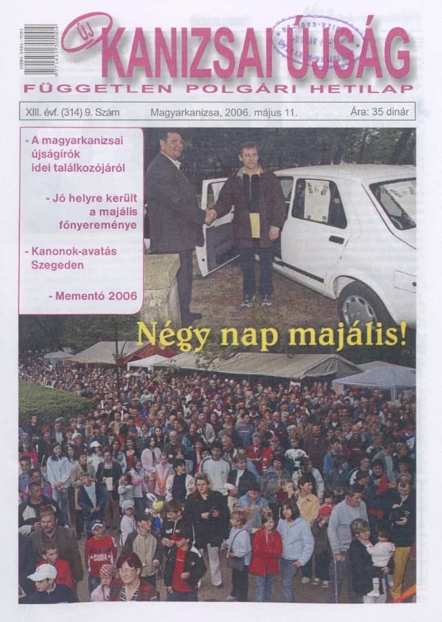 Új Kanizsai Újság, 13. évf. 2006. május 11. 9. sz.