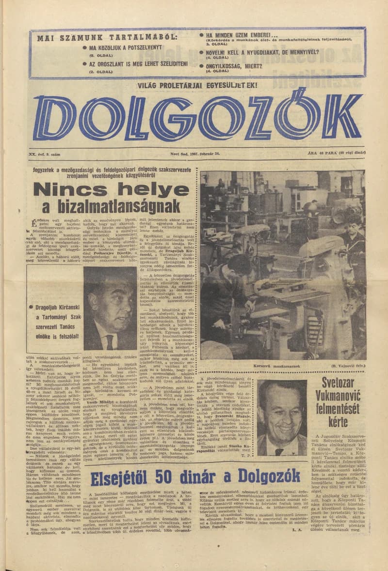 Dolgozók, 21. évf. 1967. február 24. 9. sz.