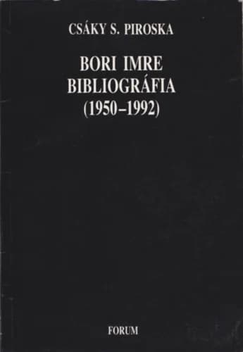 Bori Imre-bibliográfia