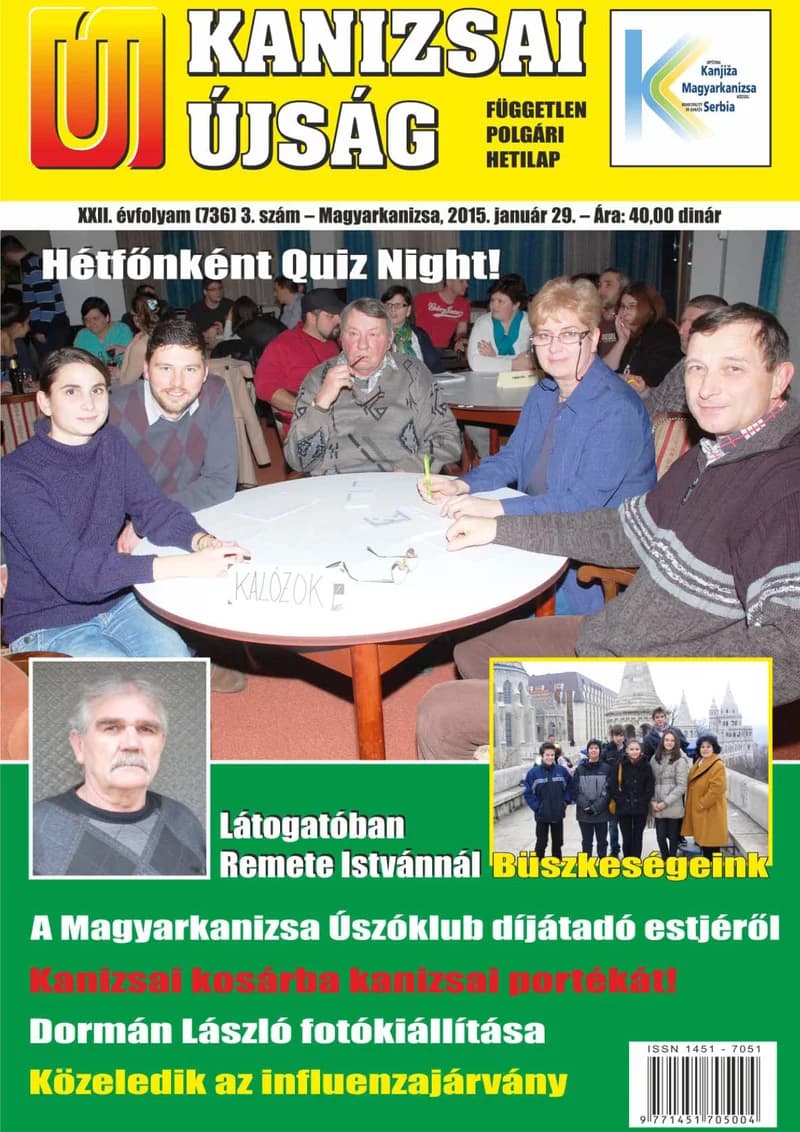 Új Kanizsai Újság, 22. évf. 2015. január 29. 3. sz.