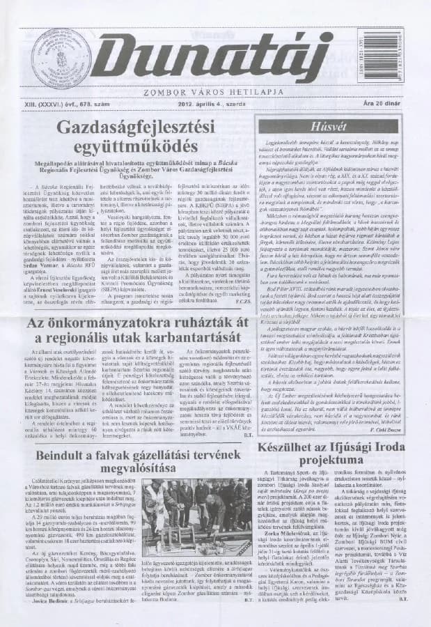 Dunatáj, 14. évf. 2012. április 4. 678. sz.