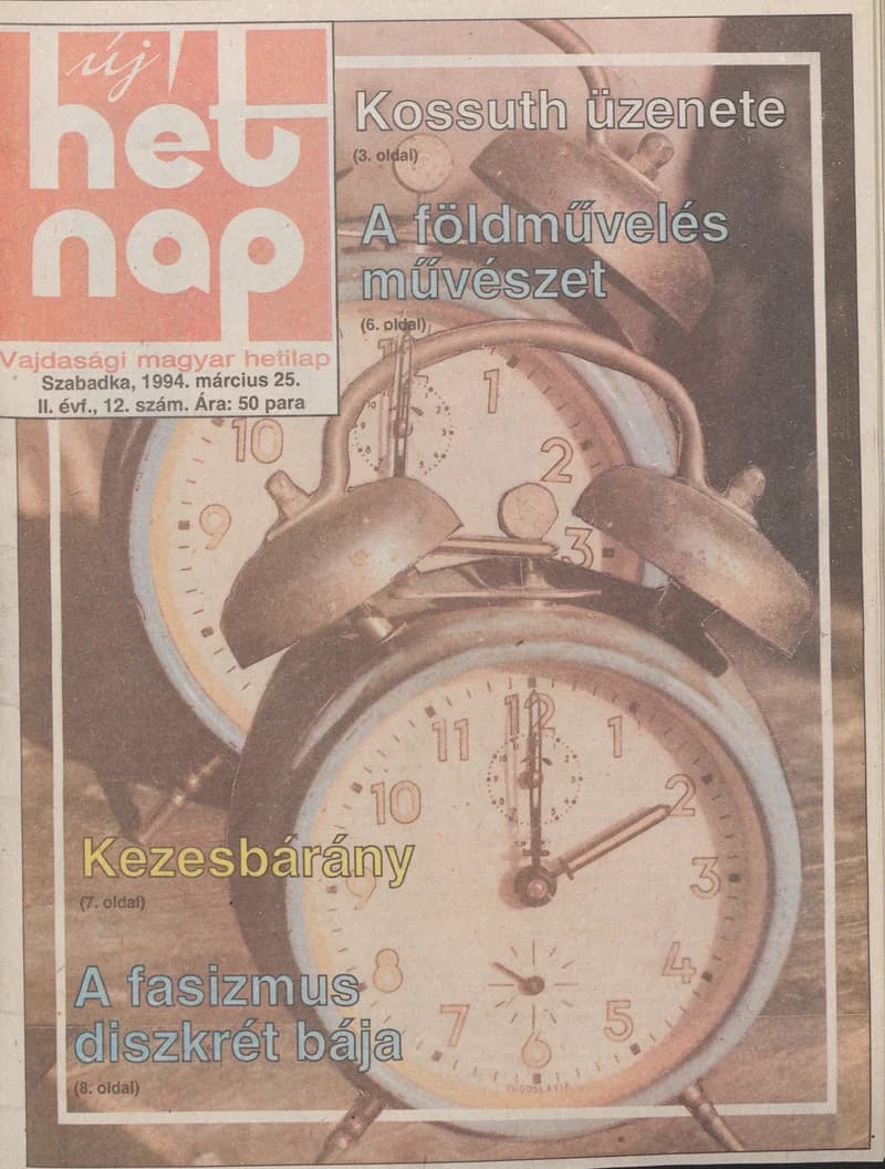 Új Hét Nap, 2. évf. 1994. március 25. 12. sz.