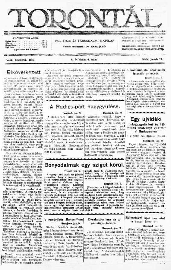 Torontál, 50. évf. 1921. január 11. 6. sz.