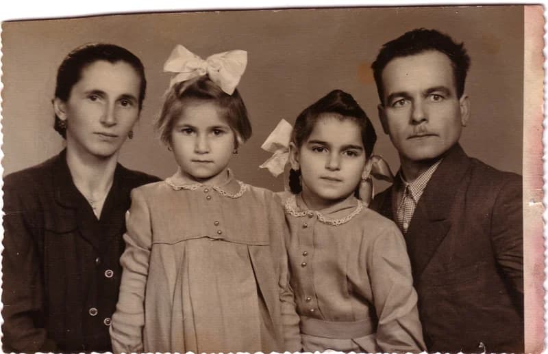 Habi Géza a családjával