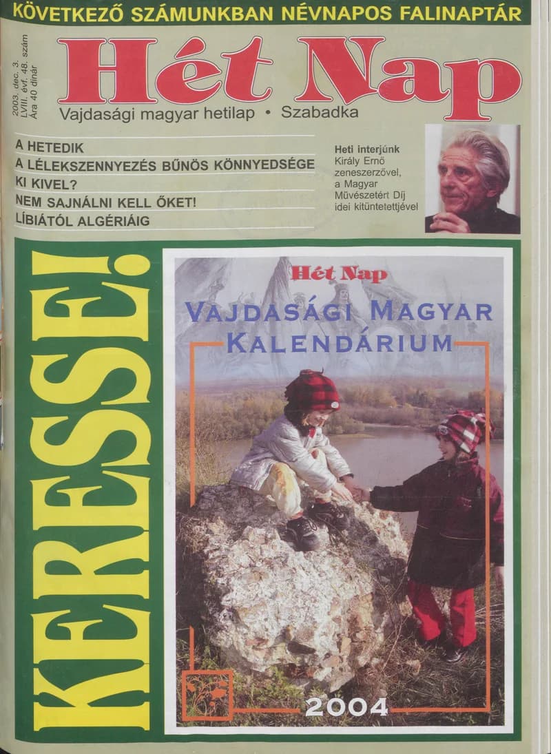 7 Nap, 58. évf. 2003. december 3. 48. sz.