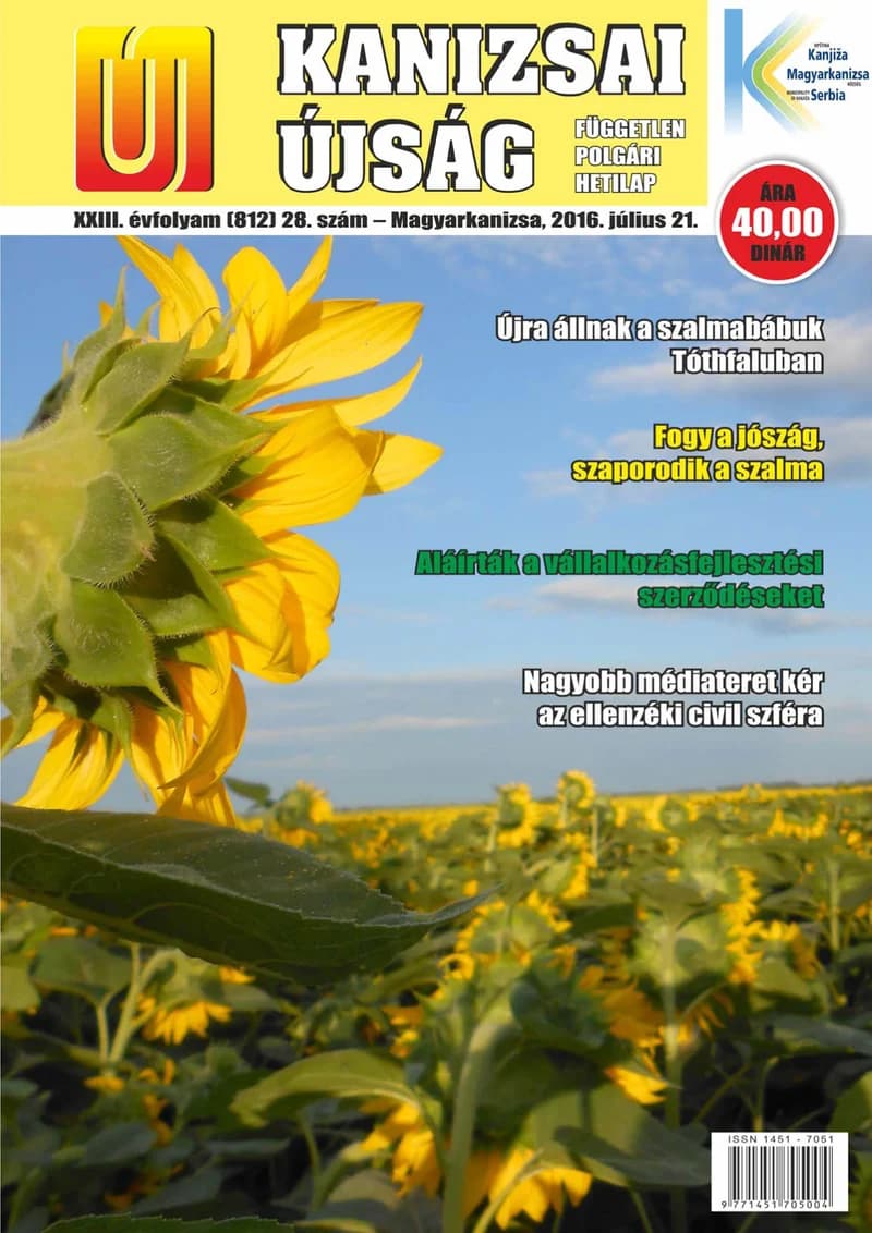Új Kanizsai Újság, 23. évf. 2016. július 21. 28. sz.