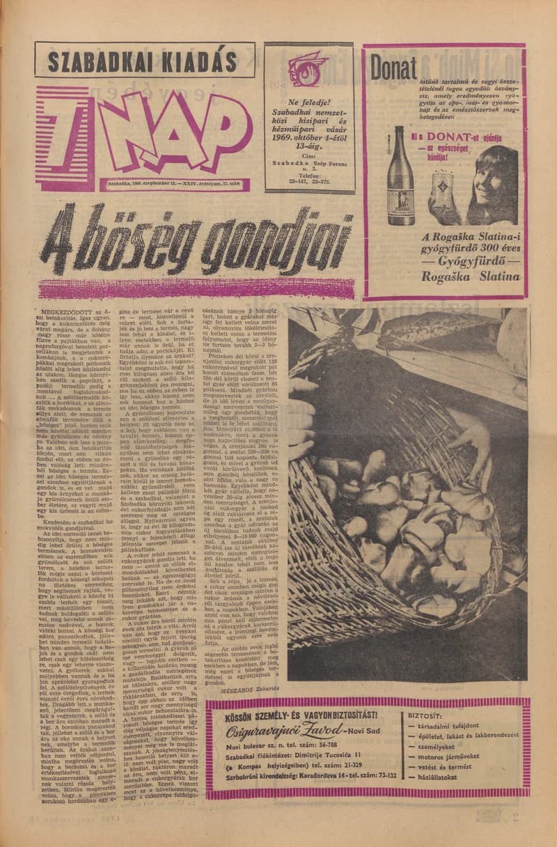 7 Nap, 24. évf. 1969. szeptember 12. 37. sz. 1–16. oldal