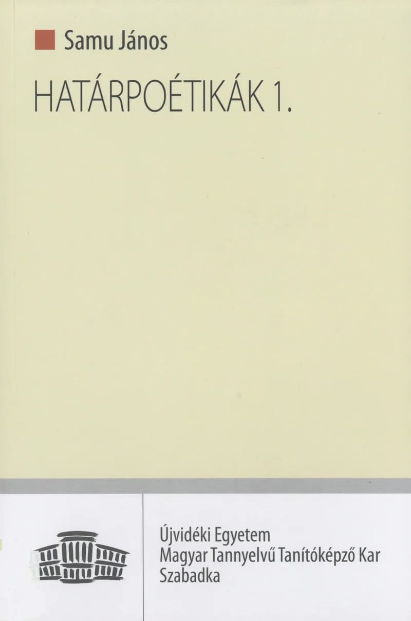 Határpoétikák 1.