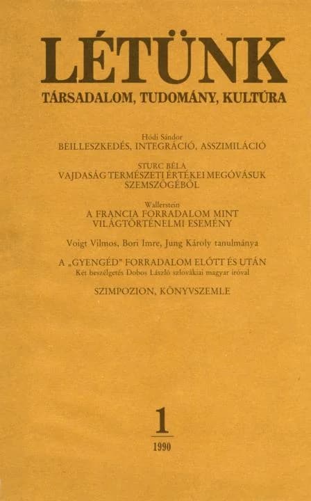 Létünk, 20. évf. 1990. január – február. 1. sz. 1–155. oldal