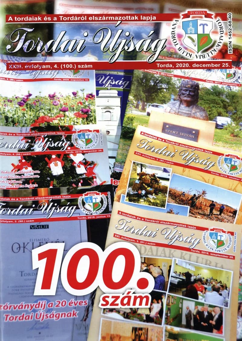 Tordai Újság, 23. évf. 2020. december 25. 4. sz. 1–28. oldal