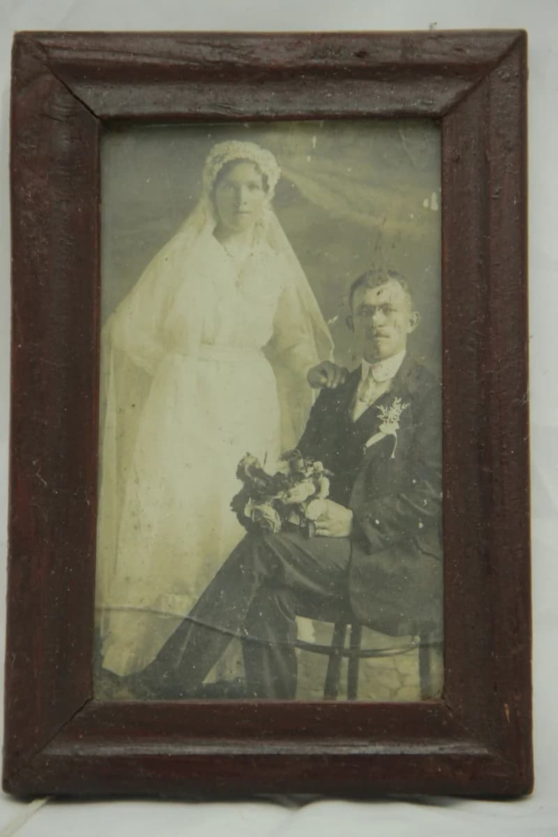 Keretezett fénykép – esküvői kép