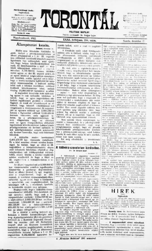Torontál, 31. évf. 1902. december 17. 288. sz.