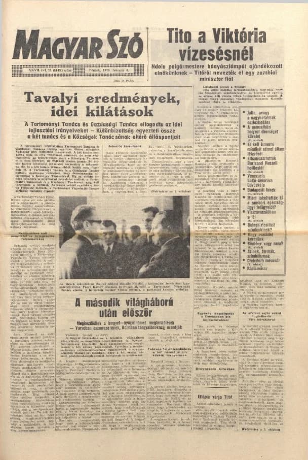 Magyar Szó, 27. évf. 1970. február 6. 35. sz. 1–12. oldal