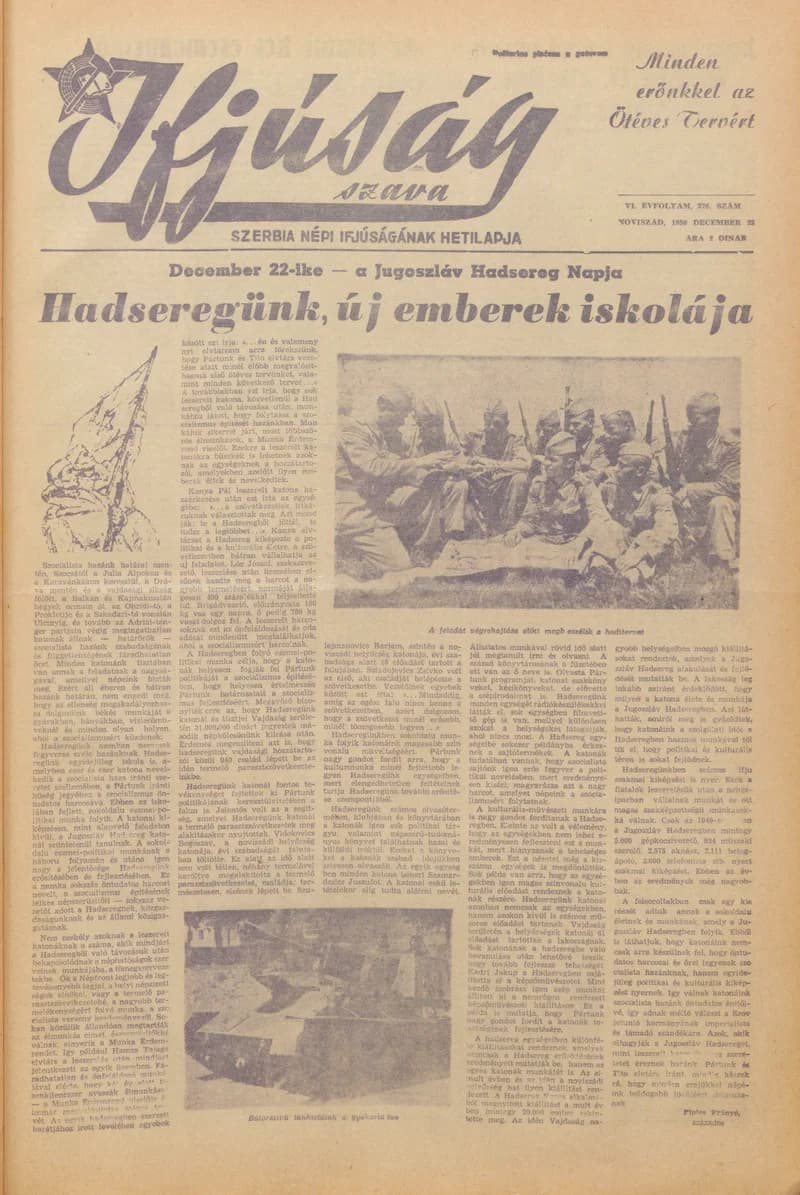 Ifjúság Szava, 6. évf. 1950. december 23. 276. sz.