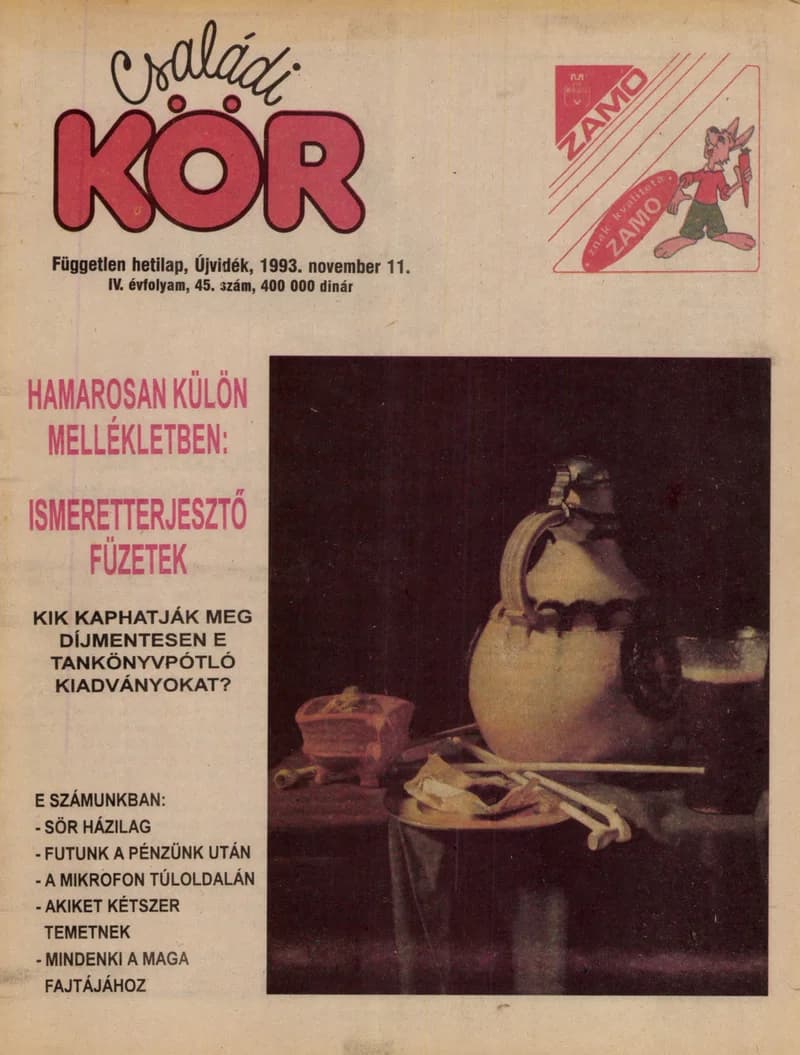 Családi Kör, 4. évf. 1993. november 11. 45. sz.