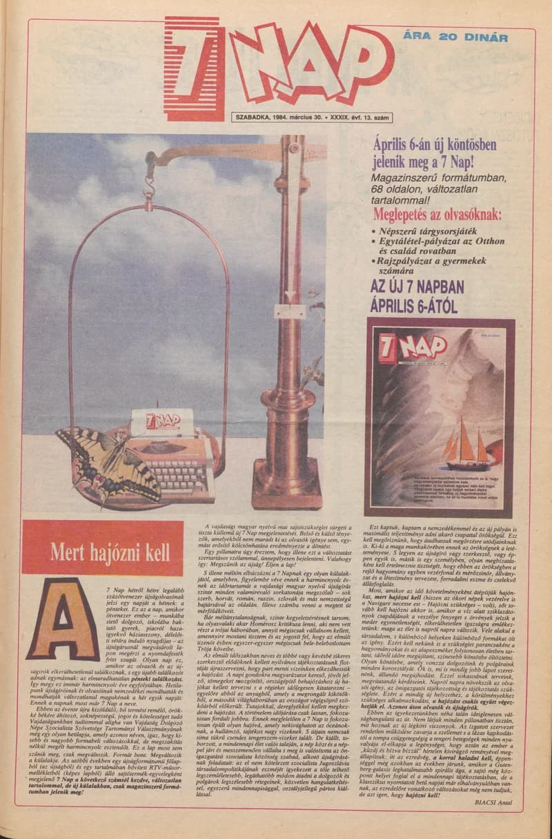 7 Nap, 39. évf. 1984. január 13. 2. sz. 1–12. oldal
