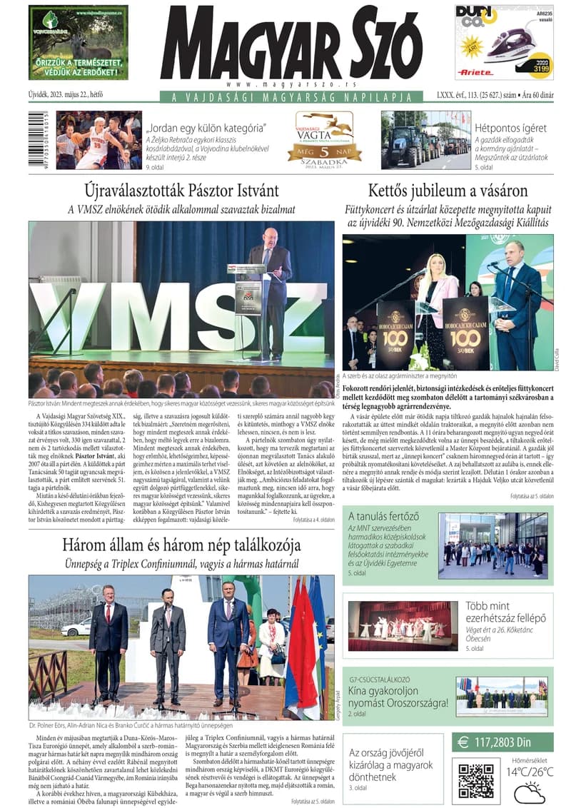 Magyar Szó, 80. évf. 2023. május 22. 113. sz. 1–16. oldal