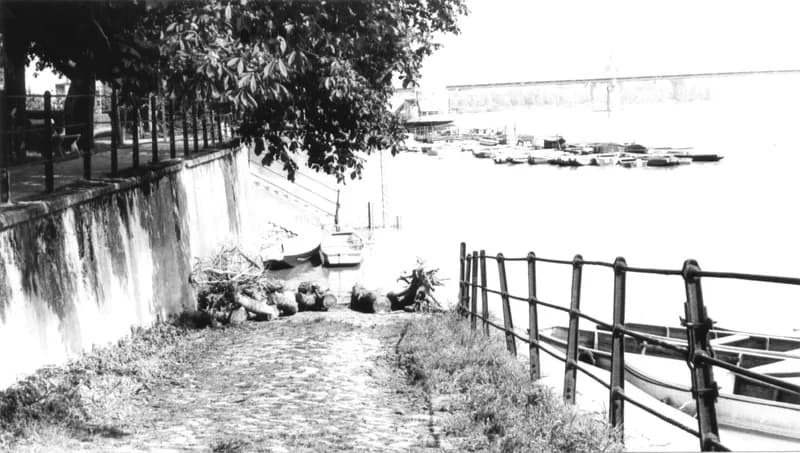 A zentai Tisza-parti sétány vége