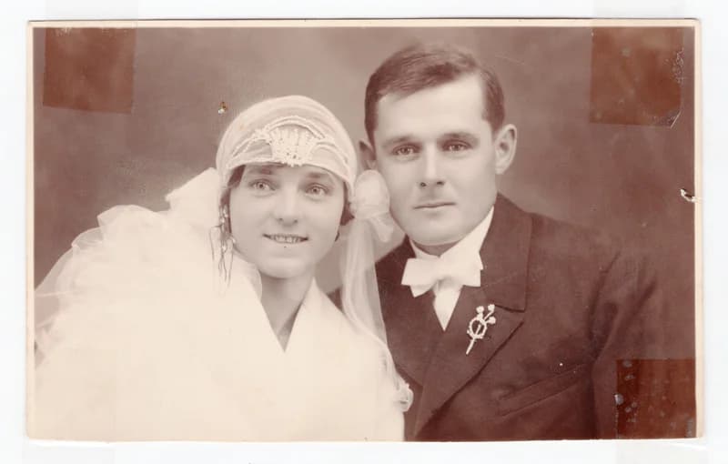 Gyurák István és Makai Erzsébet esküvői fotója