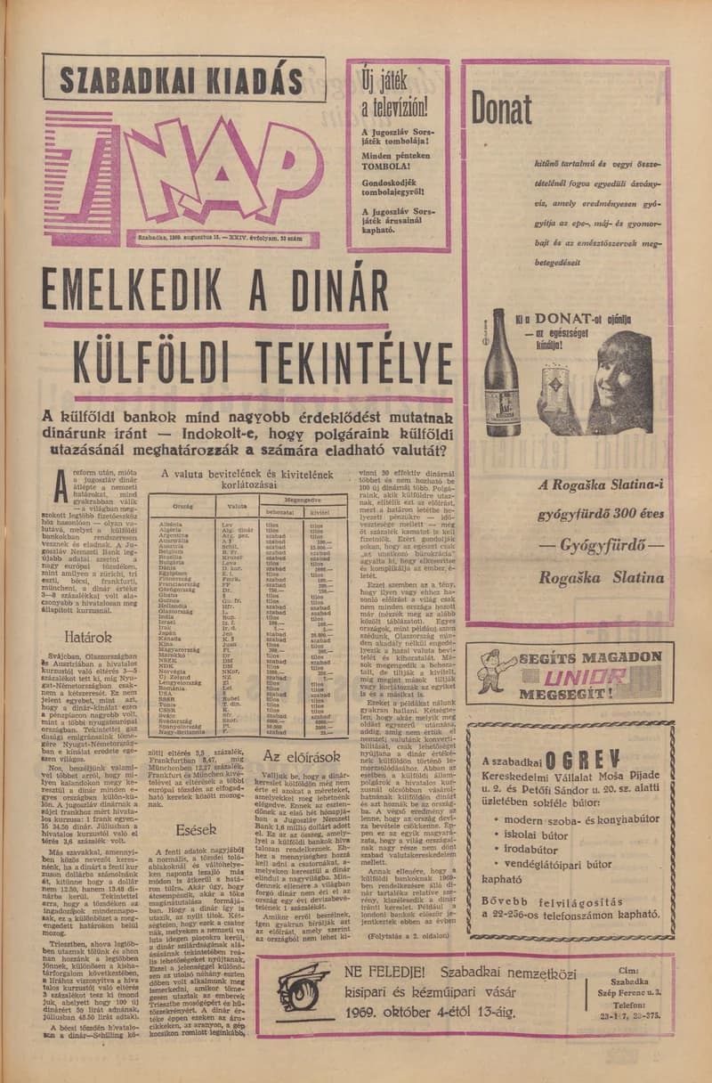 7 Nap, 24. évf. 1969. augusztus 15. 33. sz. 1–16. oldal