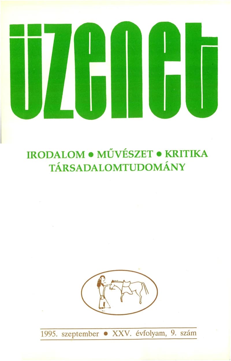 Üzenet, 25. évf. 1995. szeptember. 9. sz. 493–594. oldal