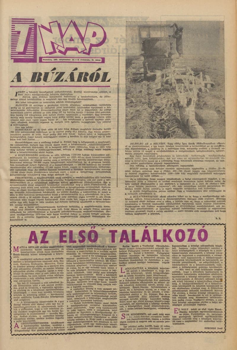 7 Nap, 20. évf. 1965. szeptember 10. 36. sz. 1–20. oldal
