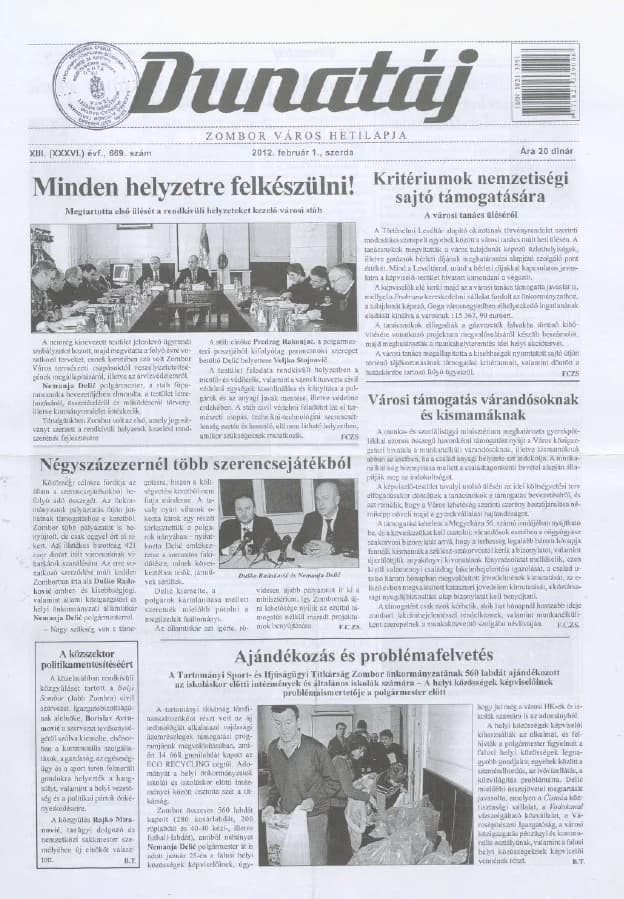 Dunatáj, 14. évf. 2012. február 1. 669. sz.