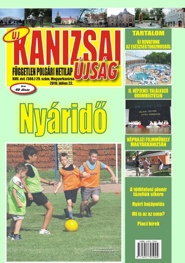 Új Kanizsai Újság, 17. évf. 2010. július 22. 29. sz.