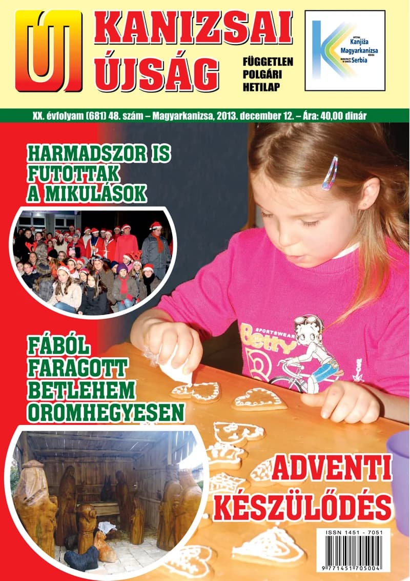 Új Kanizsai Újság, 20. évf. 2013. december 12. 48. sz.