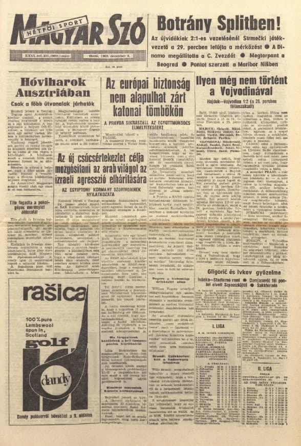 Magyar Szó, 26. évf. 1969. december 8. 337. sz. 1–14. oldal