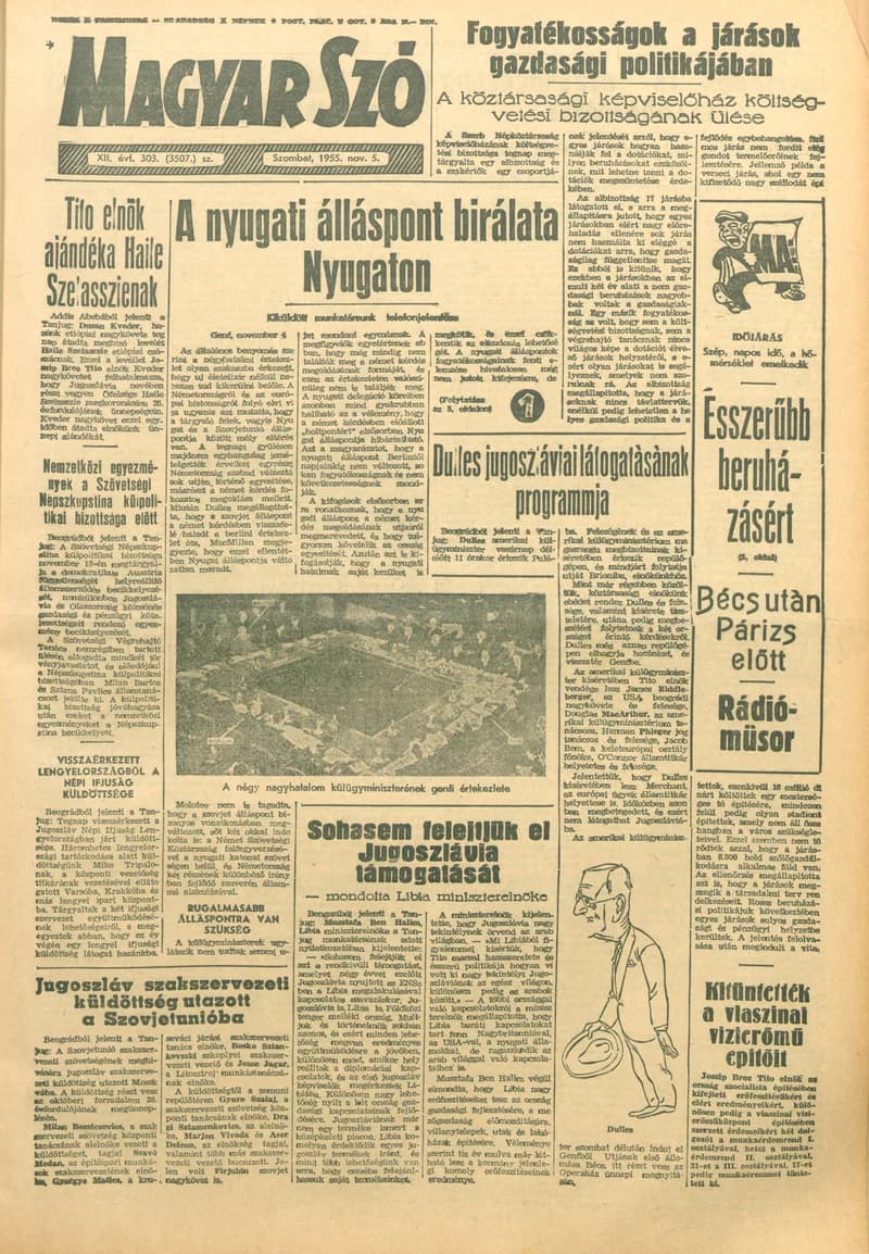 Magyar Szó, 12. évf. 1955. november 5. 303. sz. 1–12. oldal
