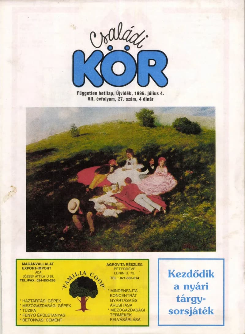 Családi Kör, 7. évf. 1996. július 4. 27. sz.