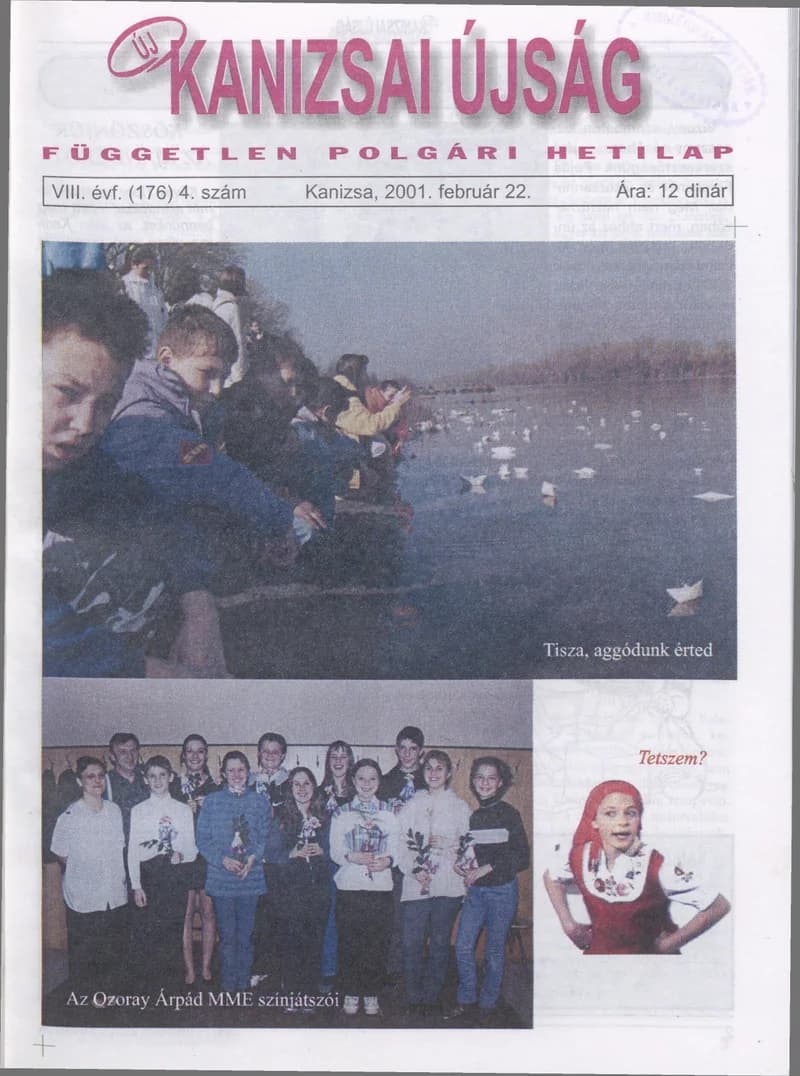 Új Kanizsai Újság, 8. évf. 2001. február 22. 4. sz.