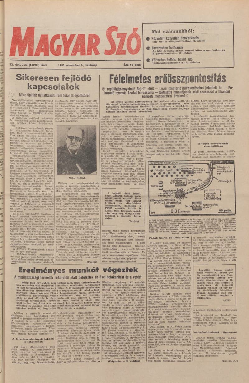Magyar Szó, 40. évf. 1983. november 6. 306. sz.