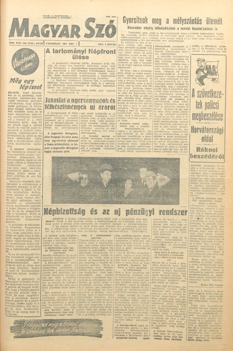 Magyar Szó, 8. évf. 1951. december 9. 290. sz. 1–8. oldal