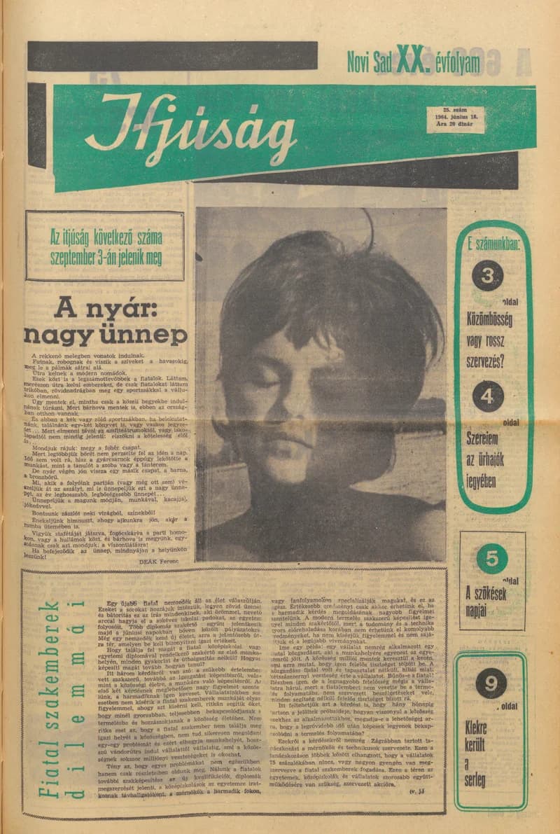 Ifjúság, 20. évf. 1964. június 18. 25. sz.
