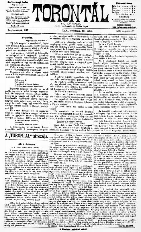 Torontál, 26. évf. 1897. augusztus 2. 174. sz.